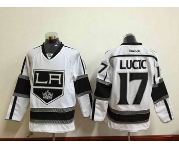 Men's Los Angeles Kings #17 Milan Lucic White Jersey