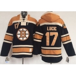 Old Time Hockey Boston Bruins #17 Milan Lucic Black Hoodie
