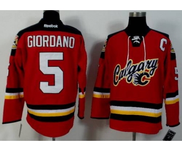 Calgary Flames #5 Mark Giordano 2014 Red Jersey