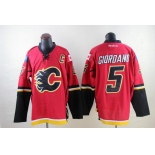 Calgary Flames #5 Mark Giordano Red Jersey