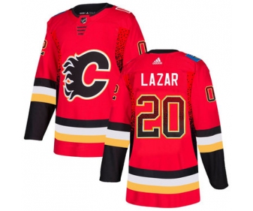 Men's Calgary Flames #20 Curtis Lazar Red Drift Fashion Adidas Jersey