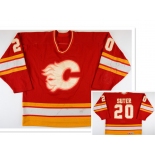 Men's Calgary Flames #20 Gary Suter Red Third Throwback CCM Jersey