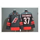 Men Carolina Hurricanes 37 Andrei Svechnikov Black Adidas Jersey