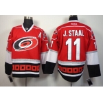 Carolina Hurricanes #11 Jordan Staal Red Third Jersey