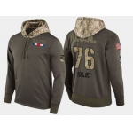Nike New York Rangers 76 Brady Skjei Olive Salute To Service Pullover Hoodie