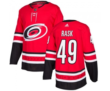 Adidas Hurricanes #49 Victor Rask Red Home Authentic Stitched NHL Jersey