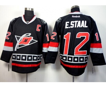 Carolina Hurricanes #12 Eric Staal Black Third Jersey