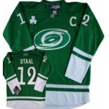 Carolina Hurricanes #12 Eric Staal St. Patrick's Day Green Jersey