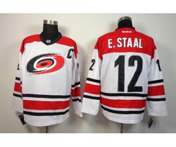 Carolina Hurricanes #12 Eric Staal White Jersey