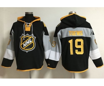 Blackhawks #19 Jonathan Toews Black 2016 All Star NHL Hoodie