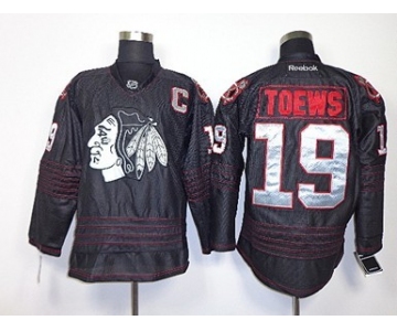 Chicago Blackhawks #19 Jonathan Toews 2013 Black Ice Jersey