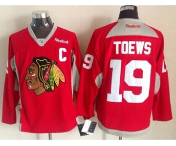 Chicago Blackhawks #19 Jonathan Toews 2014 Training Red Jersey