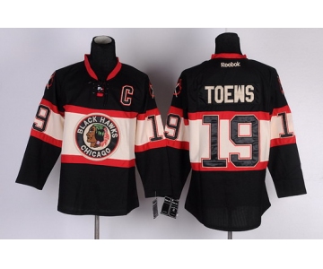 Chicago Blackhawks #19 Jonathan Toews Black Third Jersey