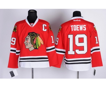 Chicago Blackhawks #19 Jonathan Toews Red Jersey