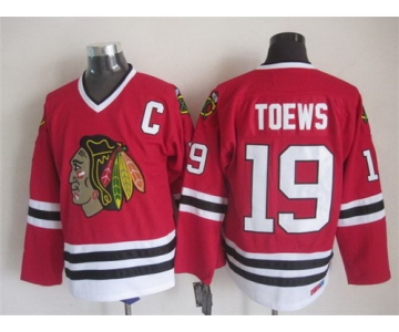 Chicago Blackhawks #19 Jonathan Toews Red Throwback CCM Jersey