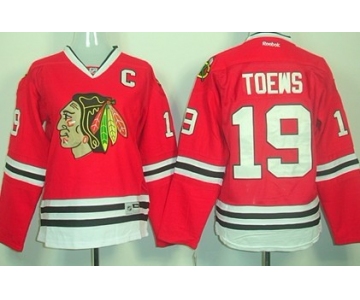 Chicago Blackhawks #19 Jonathan Toews Red Womens Jersey