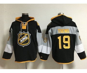 Men's Chicago Blackhawks #19 Jonathan Toews 2016 All-Star Black Hoodie