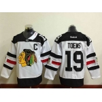 Men's Chicago Blackhawks #19 Jonathan Toews Reebok White 2016 Stadium Series Premier Jersey