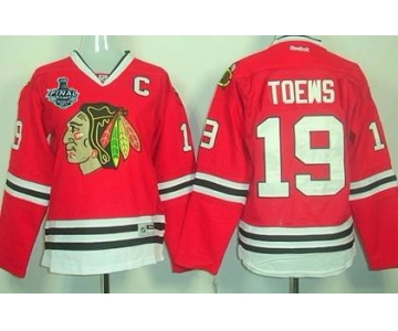 Women's Chicago Blackhawks #19 Jonathan Toews 2015 Stanley Cup Red Jersey