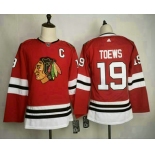Youth Chicago Blackhawks #19 Jonathan Toews adidas Home Authentic Red Player Jersey