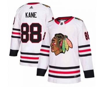 Adidas Blackhawks #88 Patrick Kane White Road Authentic Stitched NHL Jersey