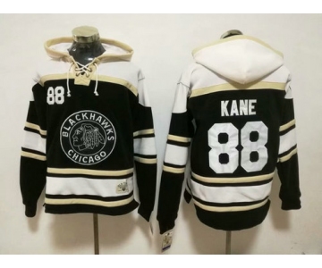 Chicago Blackhawks #88 Patrick Kane 2019 Winter Classic Authentic Black All Stitched Hoodie
