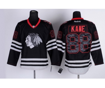 Chicago Blackhawks #88 Patrick Kane Black Ice Jersey