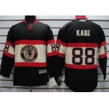 Chicago Blackhawks #88 Patrick Kane Black Third Kids Jersey