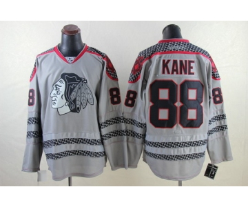 Chicago Blackhawks #88 Patrick Kane Charcoal Gray Jersey