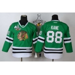 Chicago Blackhawks #88 Patrick Kane Green Kids Jersey W/2015 Stanley Cup Champion Patch