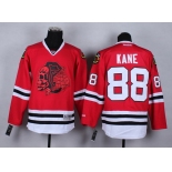 Chicago Blackhawks #88 Patrick Kane Red With Red Skulls Jersey
