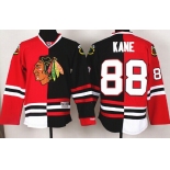 Chicago Blackhawks #88 Patrick Kane Red/Black Two Tone Jersey