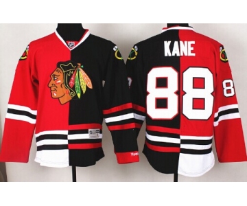 Chicago Blackhawks #88 Patrick Kane Red/Black Two Tone Jersey