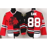 Chicago Blackhawks #88 Patrick Kane Red/Black Two Tone With Red Skulls Jersey
