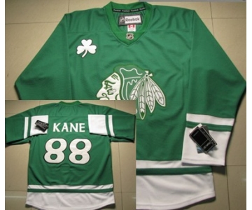 Chicago Blackhawks #88 Patrick Kane St. Patrick's Day Green Jersey