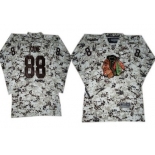 Chicago Blackhawks #88 Patrick Kane White Camo Kids Jersey