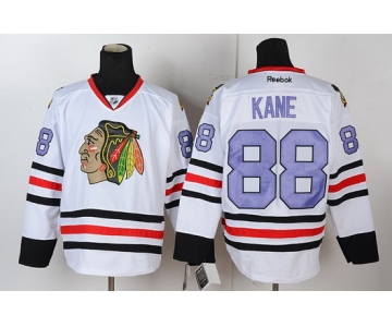 Chicago Blackhawks #88 Patrick Kane White With Purple Jersey