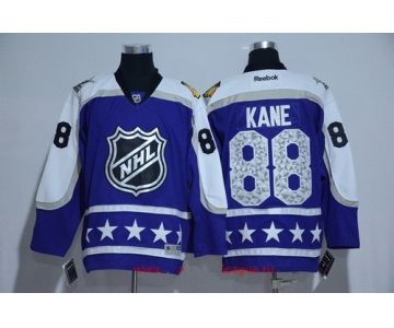 Men's Central Division Chicago Blackhawks #88 Patrick Kane Reebok Purple 2017 NHL All-Star Stitched Ice Hockey Jersey