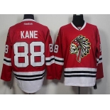 Men's Chicago Blackhawks #88 Patrick Kane Red The Indians Skulls Fashion Jersey