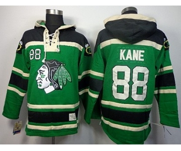 Old Time Hockey Chicago Blackhawks #88 Patrick Kane Green Hoodie