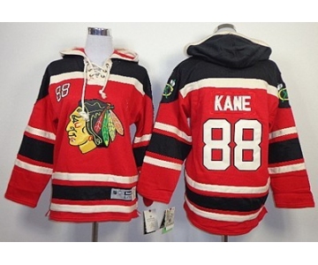 Old Time Hockey Chicago Blackhawks #88 Patrick Kane Red Kids Hoodie