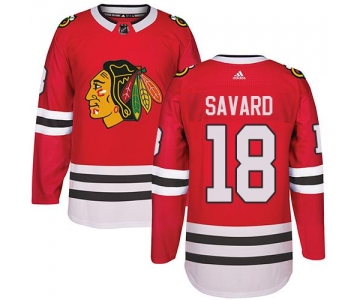 Adidas Chicago Blackhawks #18 Denis Savard Red Home Authentic Stitched NHL Jersey