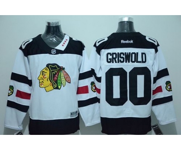 Blackhawks #00 Clark Griswold White 2016 Stadium Series Stitched NHL Jersey