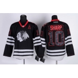 Chicago Blackhawks #10 Patrick Sharp Black Ice Jersey