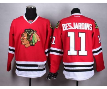 Chicago Blackhawks #11 Andrew Desjardins Red Jersey