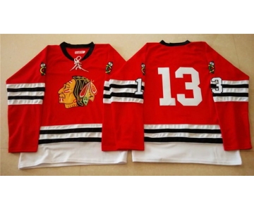 Chicago Blackhawks #13 Daniel Carcillo 1960-61 Red Vintage Jersey
