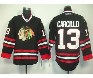 Chicago Blackhawks #13 Daniel Carcillo Black Jersey