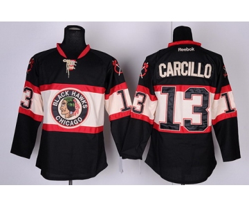 Chicago Blackhawks #13 Daniel Carcillo Black Third Jersey