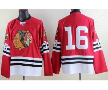 Chicago Blackhawks #16 Bobby Hull 1960-61 Red Throwback CCM Jersey