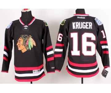 Chicago Blackhawks #16 Marcus Kruger 2014 Stadium Series Black Jersey